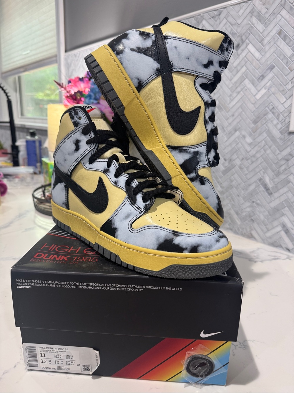 Nike Dunk Hi 1985 SP Black Acid Wash
